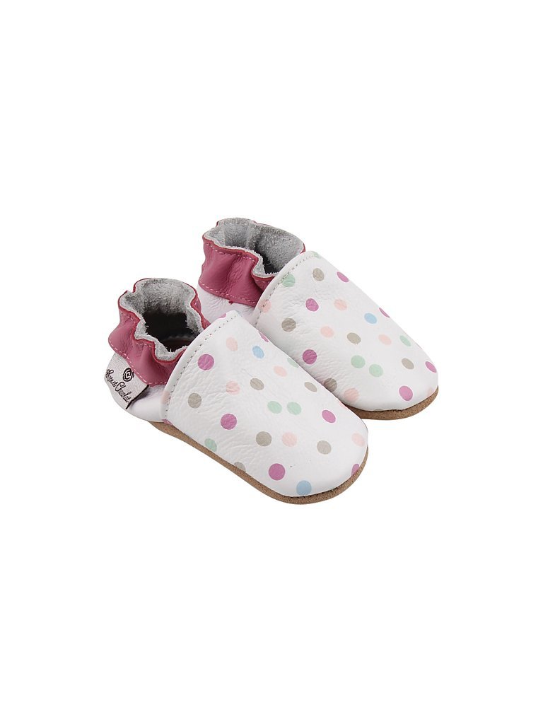 ROSE ET CHOCOLAT Krabbelschuhe Gum Ball weiß | 22/23